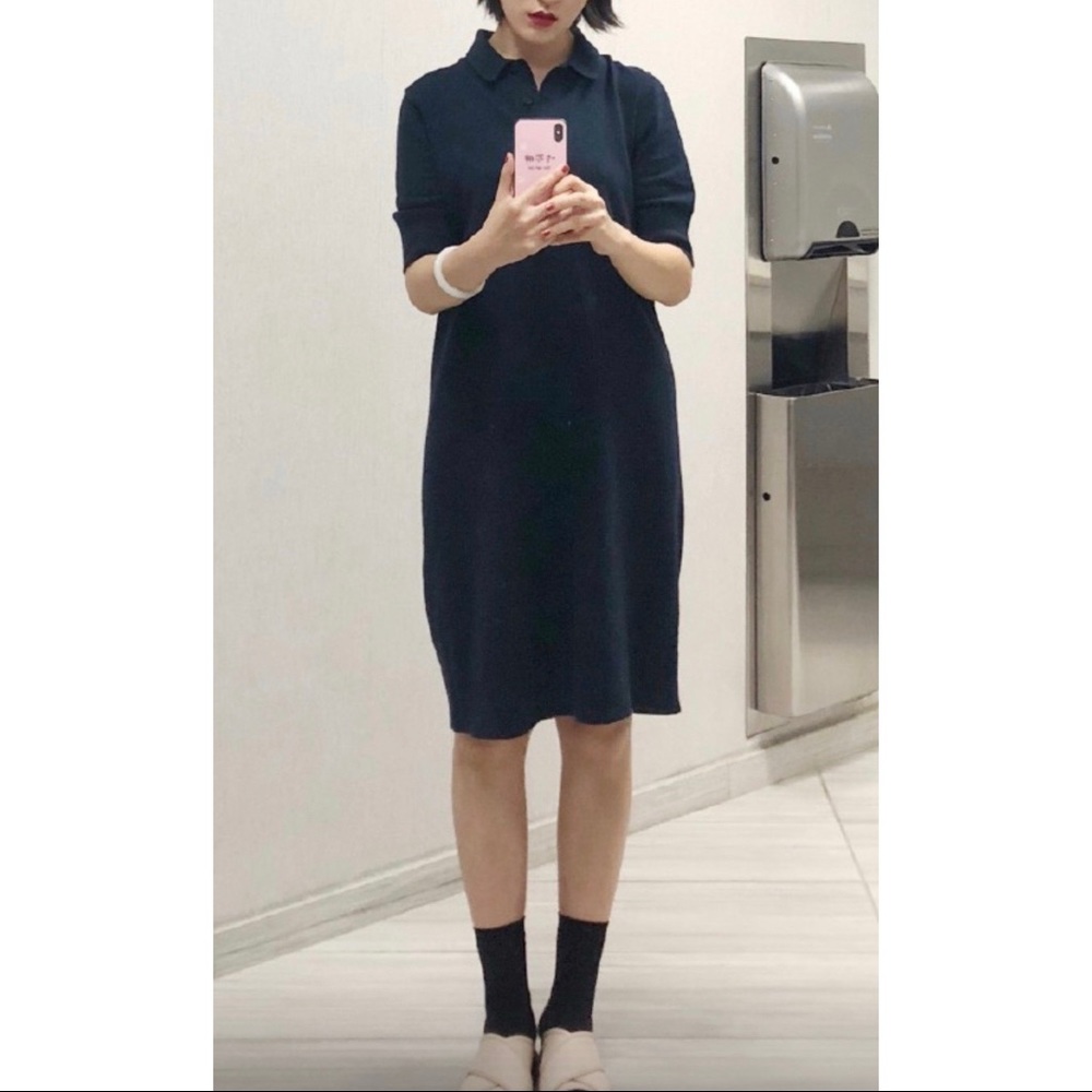COS collection of Style Polo dress Navy